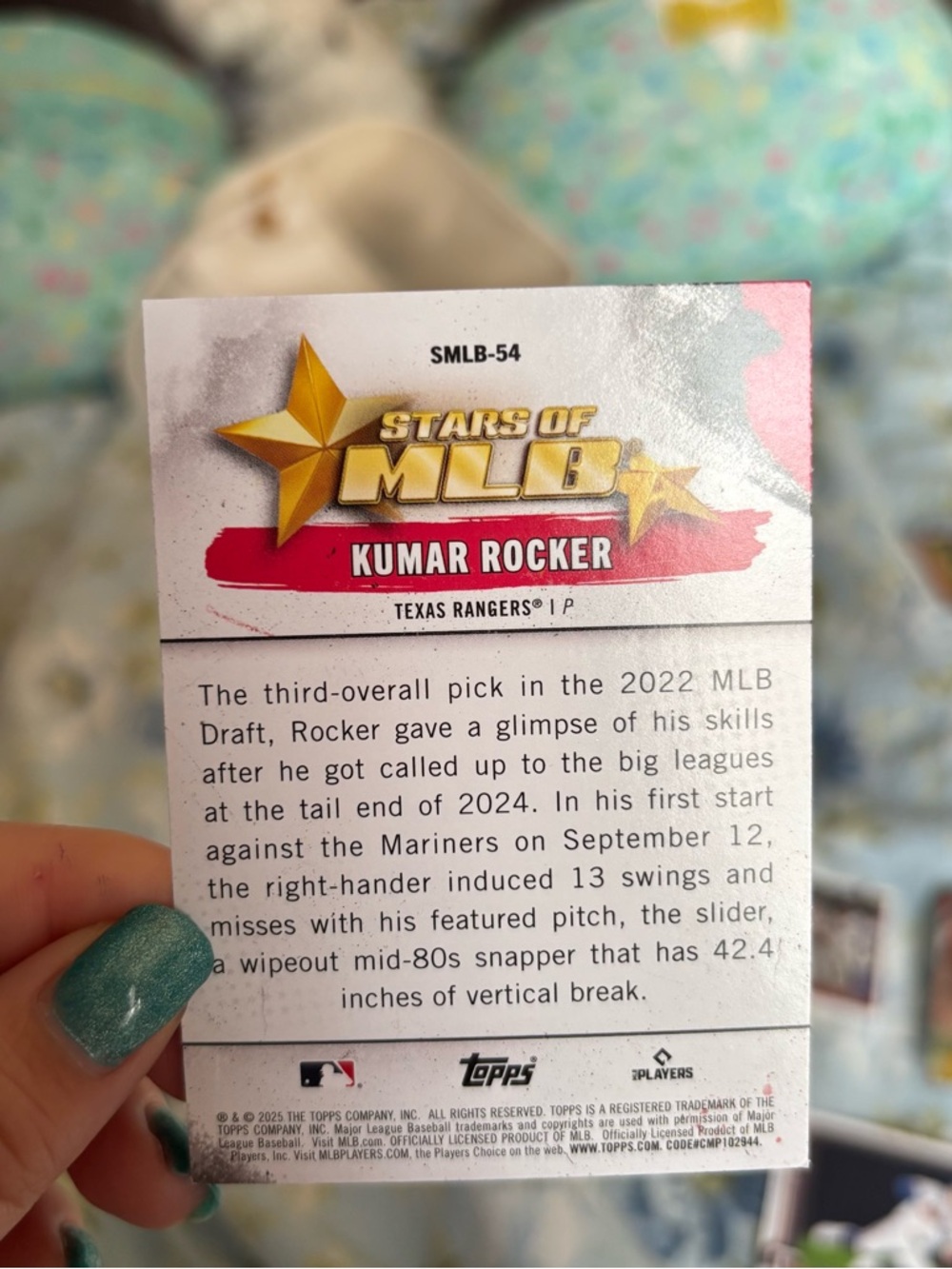 Texas Rangers Topps baseball card - Picture 4 of 10